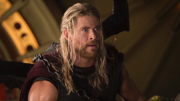 Chris Hemsworth as Thor in the Australian-subsidised film Thor: Ragnarok.