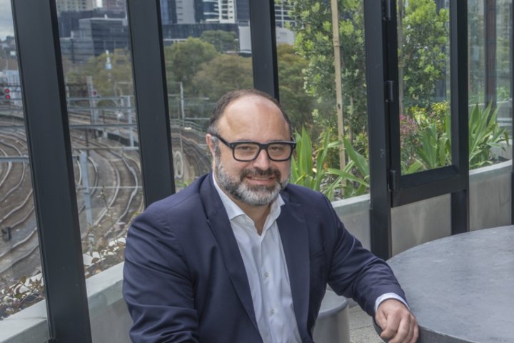 Mirvac CEO for development Stuart Penklis at the group’s formal opening of its build-to-rent LIV Aston in Melbourne’s Docklands on Monday.