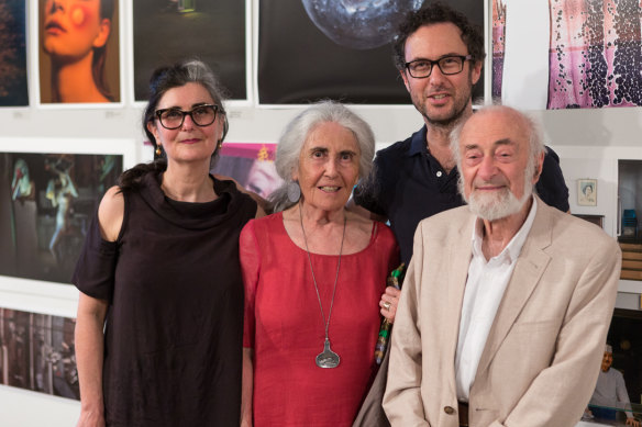Shirley Cass (second from left) with daughter Naomi, husband Moss and son Daniel in 2017.