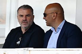 Ange Postecoglou looks on during day one of the World Test Championship Final between South Africa and Australia at Lord’s Cricket Ground.