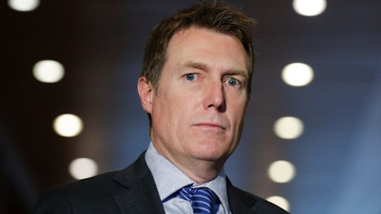 Attorney-General Christian Porter addresses the media during a press conference on the Defence Amendment (Call Out of the Australian Defence Force) Bill 2018, at Parliament House in Canberra on Thursday 28 June 2018. fedpol Photo: Alex Ellinghausen