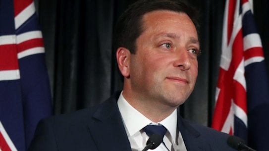 Matthew Guy steps down as Liberal leader after crushing defeat