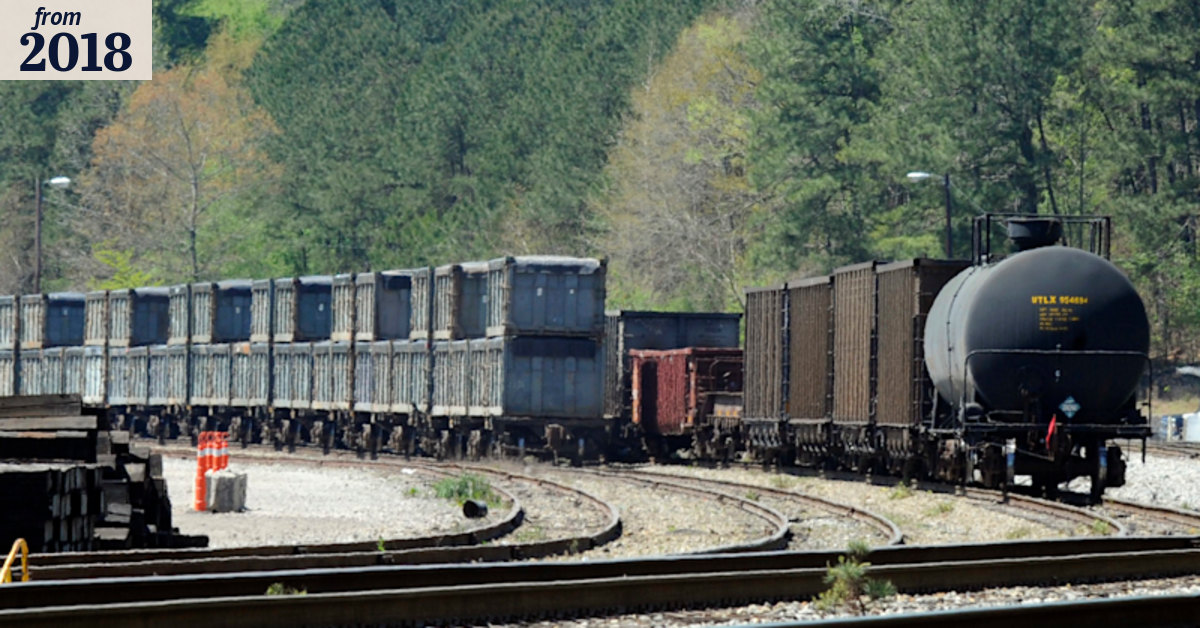 'It smells like death': Tiny US town endures a 'poop train'