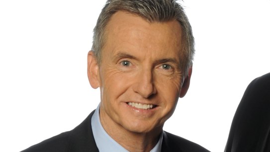 Dennis Cometti, right, with fellow commentator Bruce McAvaney. 