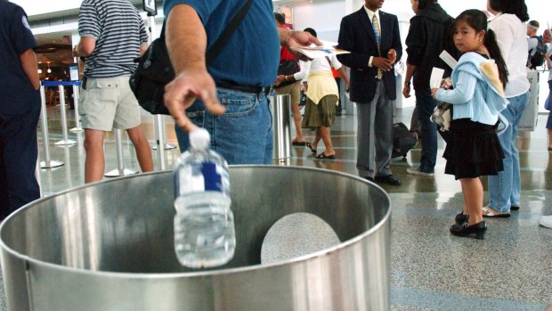 The government has considered restricting liquids on domestic flights. 