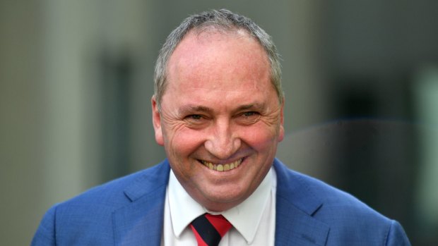 Barnaby Joyce said the Shooters, Fishers and Farmers Party was an organised threat from the political right.