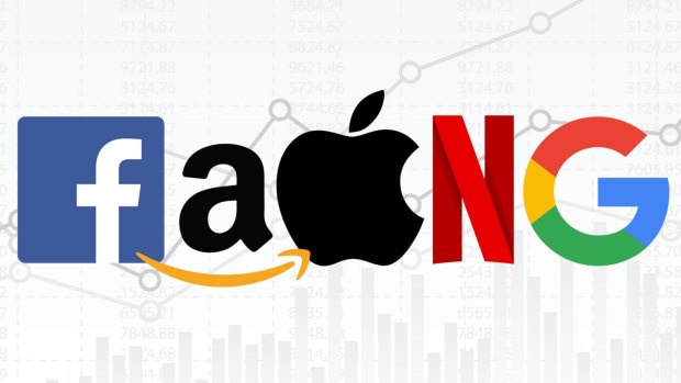 FAANG stocks – Facebook, Amazon, Apple, Netflix and Alphabet (Google's parent company) – are powering US sharemarket outperformance.