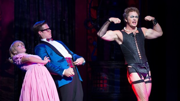 Craig McLachlan on stage during the production of The Rocky Horror Show.