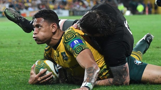 Golden chance: Israel Folau must fire if the Wallabies are to repeat the heights of Bledisloe III last year.