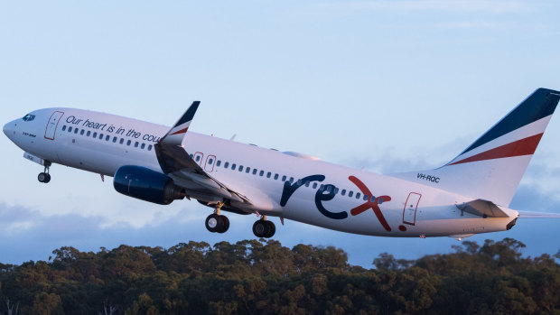 Rex launched Melbourne-Sydney jet services in March.