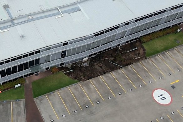 The first sinkhole opened on March 1 last year above one of the tunnels at Rockdale for the M6 motorway.