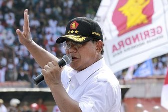 Joko Widodo will want to avoid negative publicity as he confronts presidential rival Prabowo Subianto (pictured).