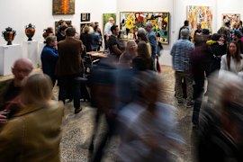 Crowds at last year’s Sydney Contemporary Art Fair.