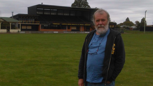 Martin Flanagan on the Longford ground where he played his first game at the age of six.