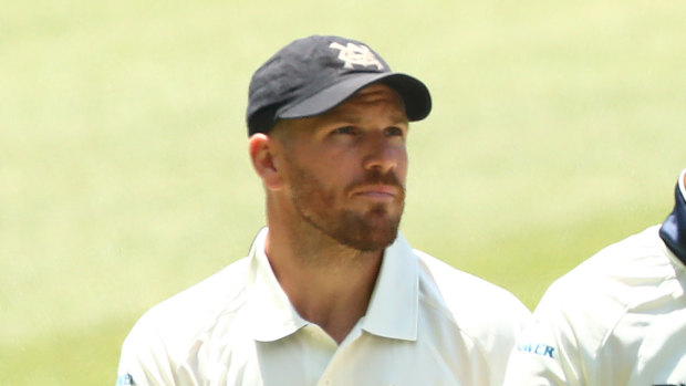 Aaron Finch has been subbed out of Victoria's Sheffield Shield game against NSW due to concussion.