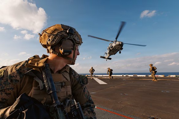 La 31a unità di spedizione marina si sta attualmente addestrando nel Mar delle Filippine.