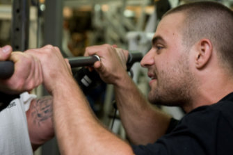 James Blatch training a client in 2014.