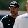 Socceroos coach Tony Popovic in camp in Sarasota, Florida.