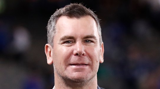 Wayne Carey ahead of an AFL match at Marvel Stadium in August.