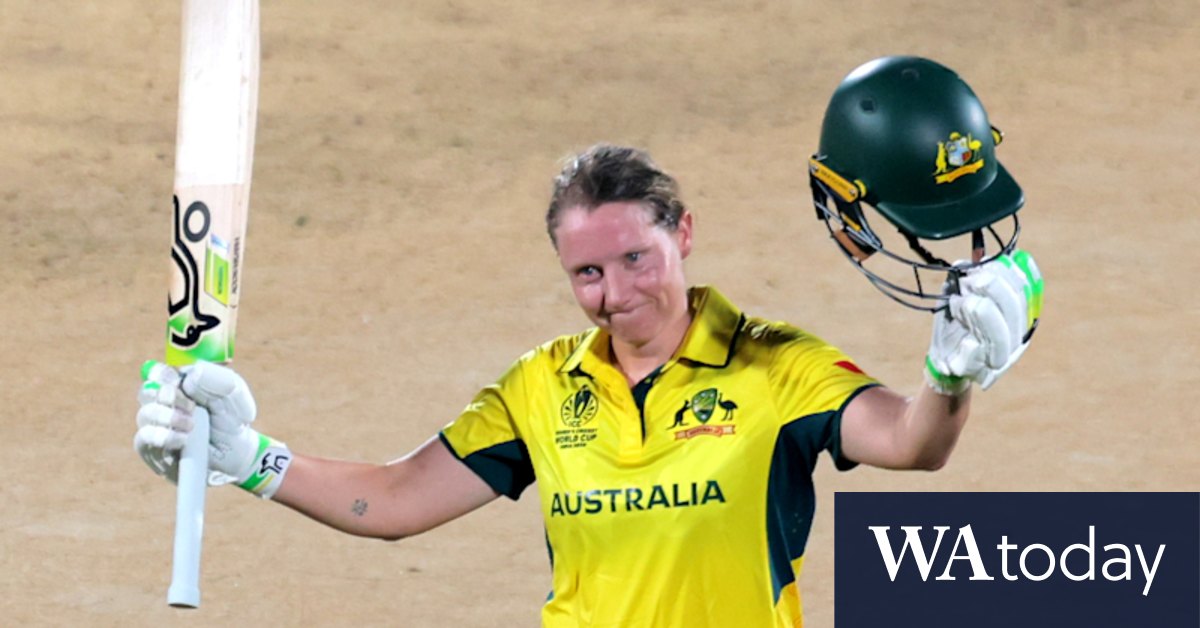 Healy hits ton to power Australia to thrilling world-record win over India