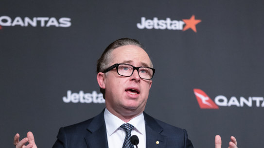 Qantas chief executive Alan Joyce says the companies who just get into inaction are the companies that won’t survive”, 