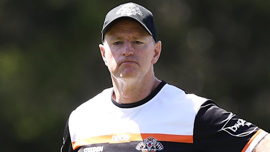 Two more years ... Michael Maguire will remain at the Wests Tigers until at least 2023.