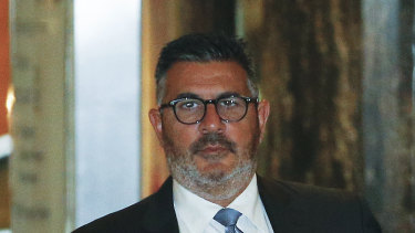 Andrew Demetriou was pulled up for bringing his own notes to the Crown Inquiry.