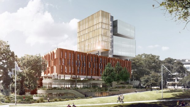 An artist impression of the new Inner Sydney High School.