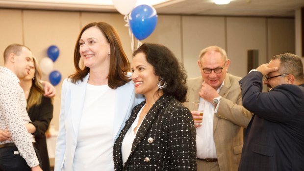 Sydney Legacy President Steve Hopwood (second from right) at a Liberal campaign function for Maria Kovacic. Hopwood managed Kovacic’s 2022 campaign for the seat of Parramatta. 