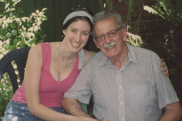 The author with her grandfather and best friend, Fred.