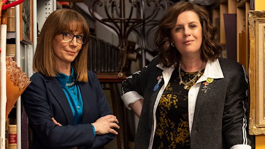 Kitty Flanagan and Anne Edmonds co-star in comedy series Bad Company.
