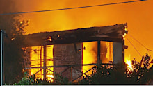 Four people are in hospital after a house fire in Abbotsford, Sydney, this morning.