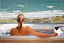 Indulge all the way in vinotherapy treatments with an ocean view.