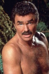 American actor Burt Reynolds was the exemplar of he-vage in the 1970s and 1980s. 