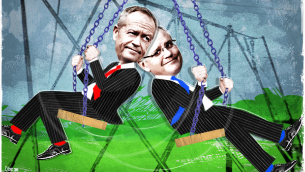 Which way will voters swing this time? Illustration: Dionne Gain