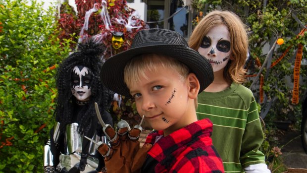 More than 70 children trick or treated at Ray Murray's home last year. 