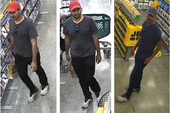 Police have released these images of the man they wish to speak to.