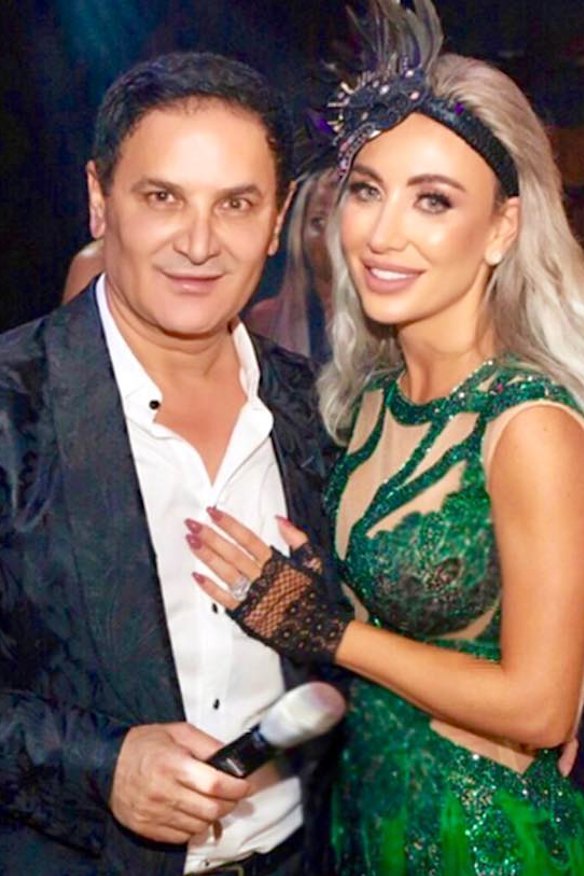 Jean Nassif in happier times with his now estranged wife Nissy.
