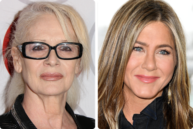 Director Penelope Spheeris and Jennifer Aniston