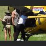 Hemsworth family boards helicopter for private Rottnest Island visit
