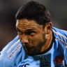 Slim pickings: Departing winger Curtis Rona is  top try scorer for the Waratahs this season on six tries. 