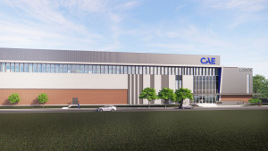 A render of the new Qantas and CAE Sydney flight training centre that Logos will develop.