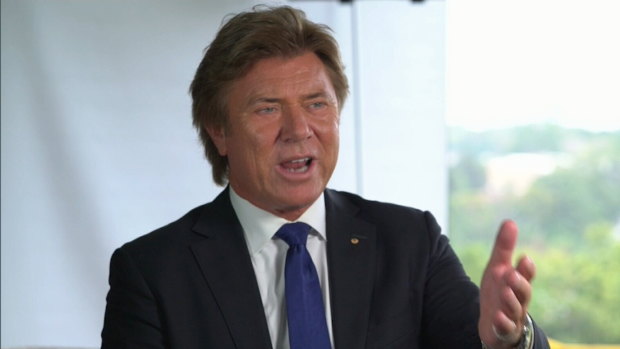 The golden locks of Richard Wilkins are prime for TV soaps.