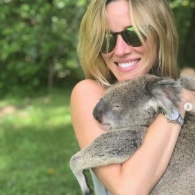 Russell Crowe's girlfriend Britney Theriot enjoyed her visit to Australia Zoo.