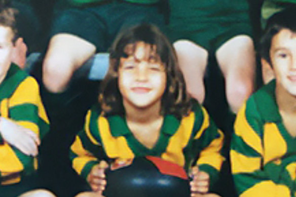 Early in her childhood, Sam Kerr was passionate about AFL.