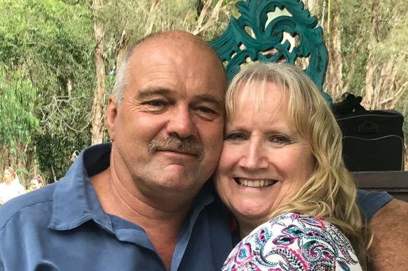 Sandra Muller is desperate to see her husband, who is alone in hospital in Townsville.