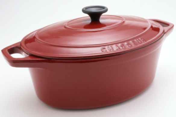 A Le Chasseur cast-iron casserole.