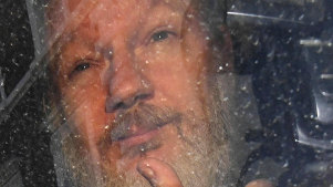 Facing the prospect of US prosecution ...  Julian Assange. 