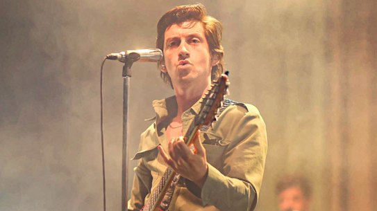 Alex Turner on stage in Las Vegas last month.