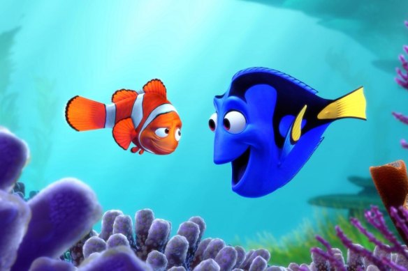Dory (Ellen DeGeneres) and Marlin (Albert Brooks) in 2003’s Finding Nemo.